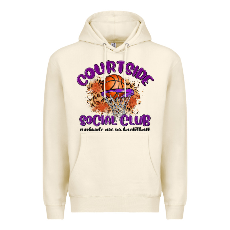 Courtside Social Club Premium Hoodie by MaliasSmallBusiness | Teevron