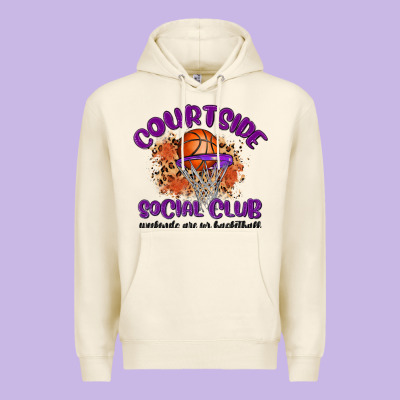 Courtside Social Club Premium Hoodie Designed By Maliassmallbusiness
