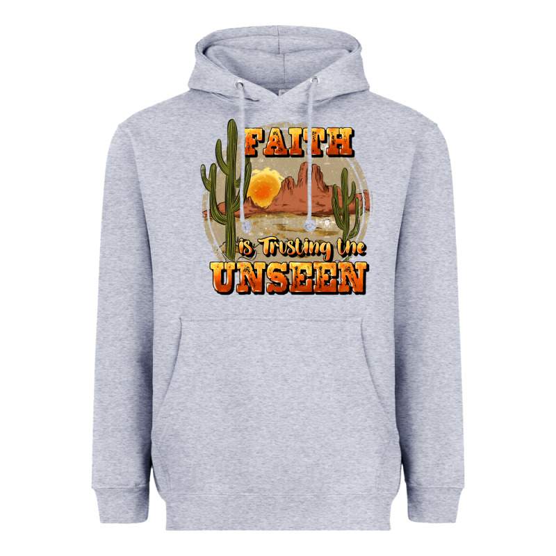 Faith Is Trusting The Unseen Heavyweight Hoodie by JahusDesignShop | Teevron
