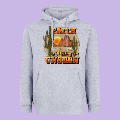 Faith Is Trusting The Unseen Heavyweight Hoodie Designed By Jahusdesignshop