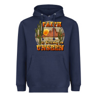 Navy faith is trusting the unseen Heavyweight Hoodie - JahusDesignShop