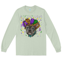 Matcha mardi gras french bulldog Long Sleeve Tee - RanaPortraitStore