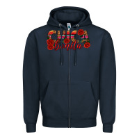 Navy Chica Bonita Zipper Hoodie - texasbilliewilder