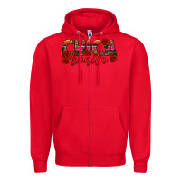 Red Chica Bonita Zipper Hoodie - texasbilliewilder