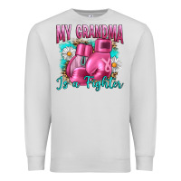 Breast Cancer My Grandma Is A Fighter Premium Sweatshirt | Teevron