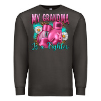Smoke Breast Cancer My Grandma Is A Fighter Premium Sweatshirt - Artiststas