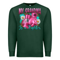Sports Green Breast Cancer My Grandma Is A Fighter Premium Sweatshirt - Artiststas