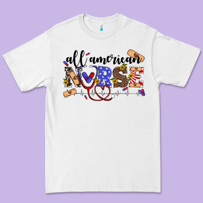 All American Nurse Premium Tee Designed By Artiststas