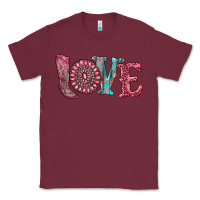 Burgundy valentine's day love with boots and gemstone Classic Tee - RanaPortraitStore