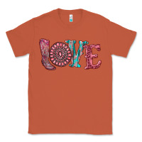 Copper valentine's day love with boots and gemstone Classic Tee - RanaPortraitStore