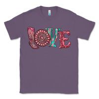 Lavender valentine's day love with boots and gemstone Classic Tee - RanaPortraitStore