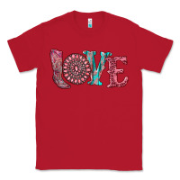 Red valentine's day love with boots and gemstone Classic Tee - RanaPortraitStore