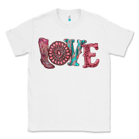 White valentine's day love with boots and gemstone Classic Tee - RanaPortraitStore