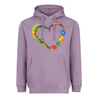 Lavender autism heart Heavyweight Hoodie - JahusDesignShop