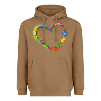 Toasted Coconut autism heart Heavyweight Hoodie - JahusDesignShop