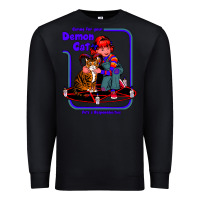 Black Caring For Your Demon Cat Tshirt Premium Sweatshirt - Bettercallsaul