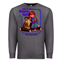 Charcoal Heather Caring For Your Demon Cat Tshirt Premium Sweatshirt - Bettercallsaul