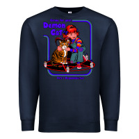 Navy Caring For Your Demon Cat Tshirt Premium Sweatshirt - Bettercallsaul