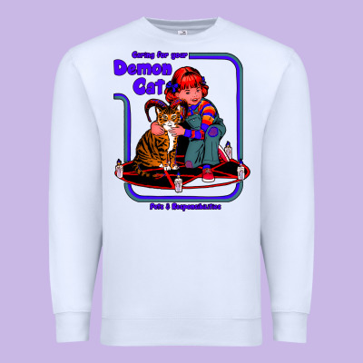 Caring For Your Demon Cat Tshirt Premium Sweatshirt Designed By Bettercallsaul