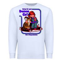 White Caring For Your Demon Cat Tshirt Premium Sweatshirt - Bettercallsaul