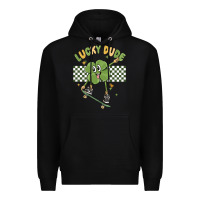Black lucky dude Premium Hoodie - MaliasSmallBusiness
