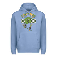 Colony Blue lucky dude Premium Hoodie - MaliasSmallBusiness
