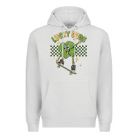 Dove Grey lucky dude Premium Hoodie - MaliasSmallBusiness