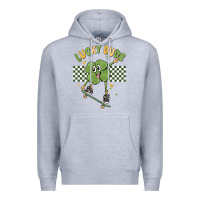 Heather Grey lucky dude Premium Hoodie - MaliasSmallBusiness