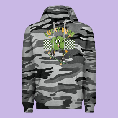 Lucky Dude Premium Hoodie Designed By Maliassmallbusiness