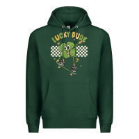 Sports Green lucky dude Premium Hoodie - MaliasSmallBusiness