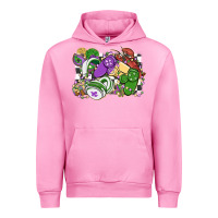Fuchsia Pink gamer mardi gras game controller Urban Hoodie - MaliasSmallBusiness