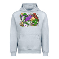Heather Grey gamer mardi gras game controller Urban Hoodie - MaliasSmallBusiness