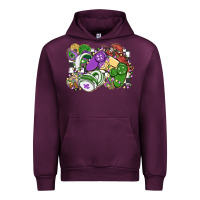 Mauve Wine gamer mardi gras game controller Urban Hoodie - MaliasSmallBusiness