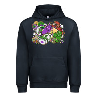 Navy gamer mardi gras game controller Urban Hoodie - MaliasSmallBusiness