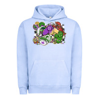 Pigment Grape Ice gamer mardi gras game controller Urban Hoodie - MaliasSmallBusiness