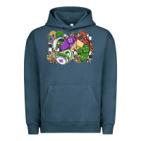 Pigment Midnight Navy gamer mardi gras game controller Urban Hoodie - MaliasSmallBusiness