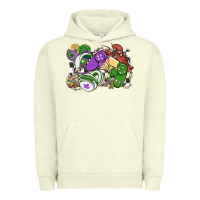 Pigment Pistachio gamer mardi gras game controller Urban Hoodie - MaliasSmallBusiness