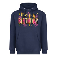 Navy it's my birthday Heavyweight Hoodie - JahusDesignShop