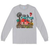Moon Dust life is better in the country Long Sleeve Tee - Zillion Design Studio