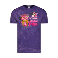 Cloud Purple in october we wear pink gnome Vintage Tee - BarkalooDesign