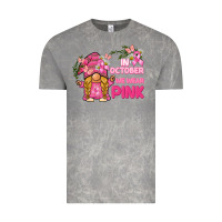 Cloud Rock in october we wear pink gnome Vintage Tee - BarkalooDesign