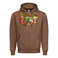 Chestnut mexican gnomes coffee cups Zipper Hoodie - Zillion Design Studio