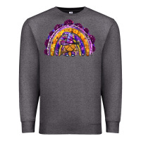 Charcoal Heather witchy gnome rainbow Premium Sweatshirt - BundleAndBundleShop