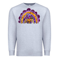 Heather Grey witchy gnome rainbow Premium Sweatshirt - BundleAndBundleShop