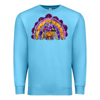 Ocean Blue witchy gnome rainbow Premium Sweatshirt - BundleAndBundleShop