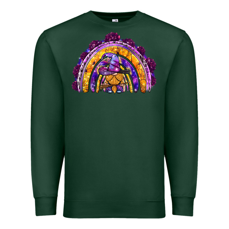 Witchy Gnome Rainbow Premium Sweatshirt by BundleAndBundleShop | Teevron
