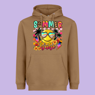 Summer Babe Heavyweight Hoodie Designed By Jahusdesignshop