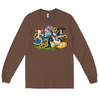 Chestnut farm animals truck Long Sleeve Tee - Zillion Design Studio