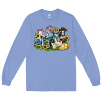 Colony Blue farm animals truck Long Sleeve Tee - Zillion Design Studio