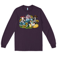 Plum farm animals truck Long Sleeve Tee - Zillion Design Studio